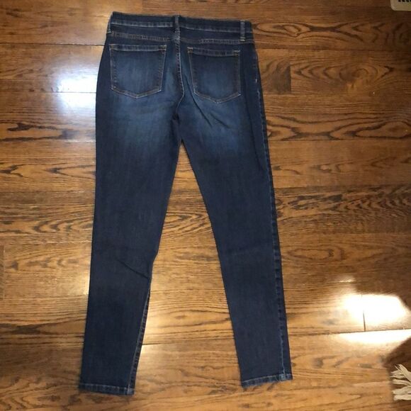 BANANA REPUBLIC Women’s Dark Wash Skinny Denim Low Rise Jeans Sz 8 30/29 - Picture 3 of 8